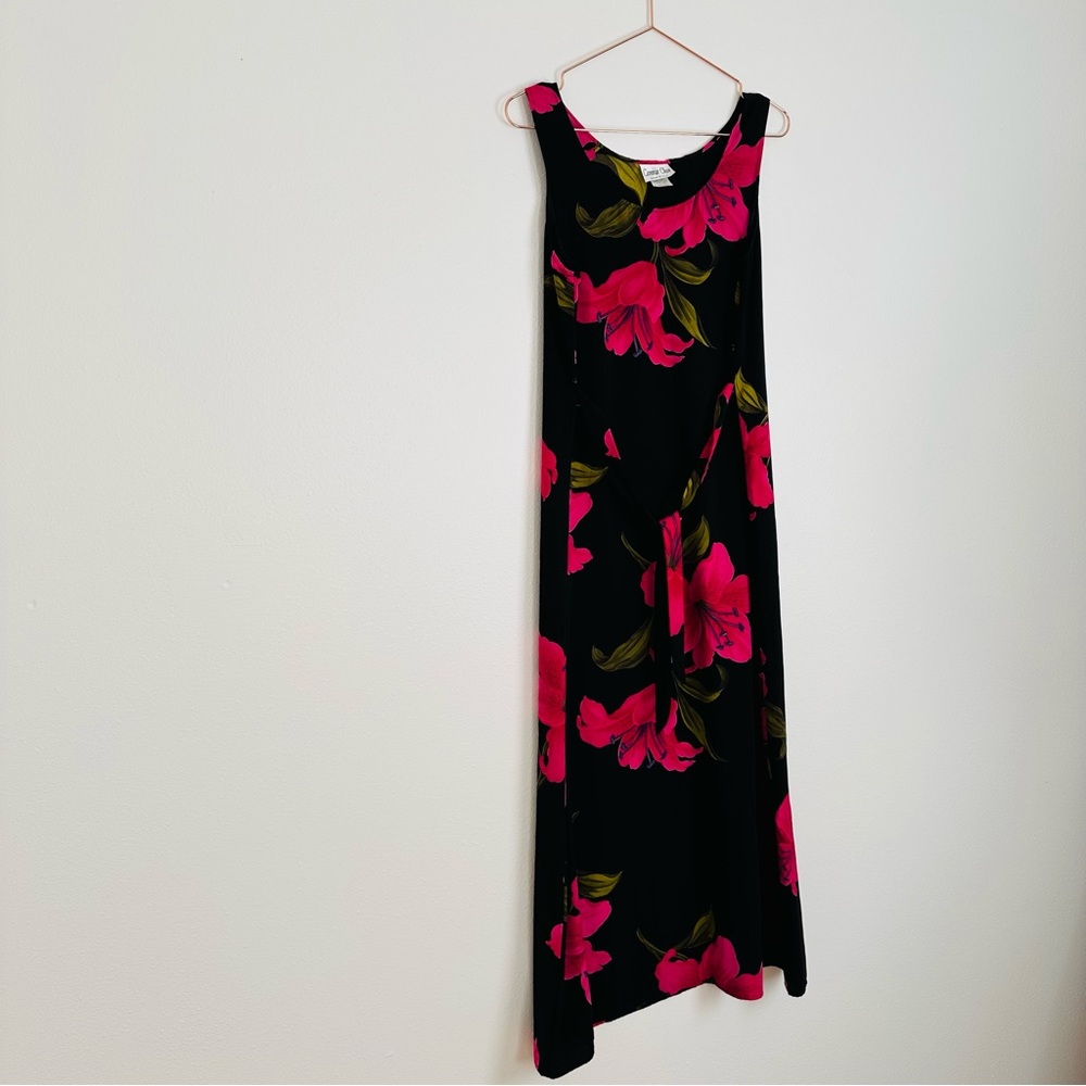 Vintage Connie Choi floral slip on lightweight midi dress - Picture 8 of 10
